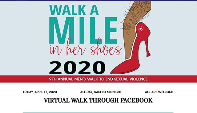 logo from 2020 Walk A Mile In Her Shoes event