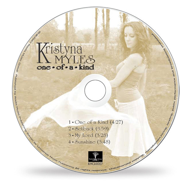 disc label for Krystina Myles LP One of a Kind